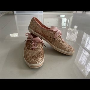 Pink glitter Kate spade keds